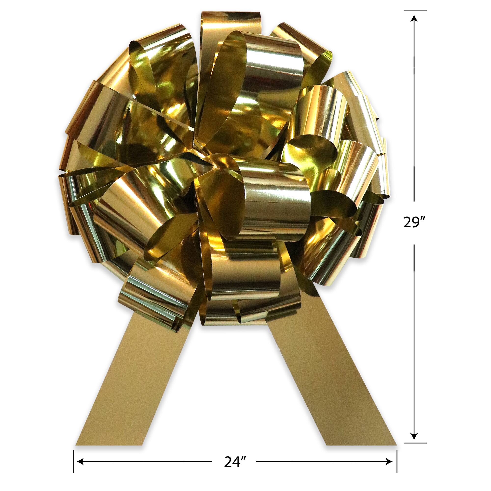 Gwen Studios 24" Giant Gold Waterproof Car Bow
